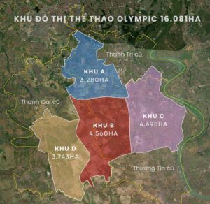 Quy hoạch các phân khu Vinhomes Olympic